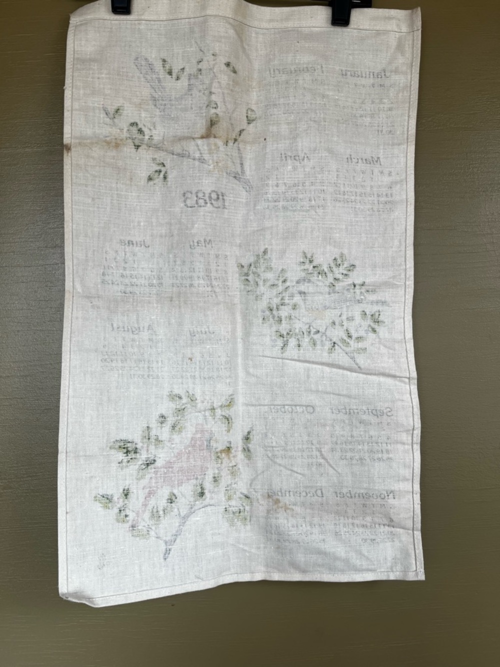1980’s Calendar Linen Tea Towel bundle
Strawberries 1986 Birds 1983 - Picture 7 of 14